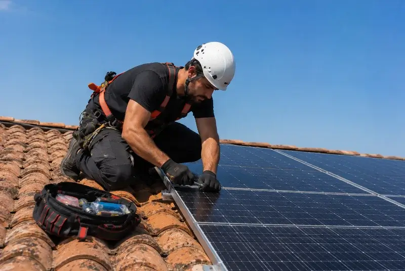 Maintenance et monitoring de panneaux solaires à Ganges